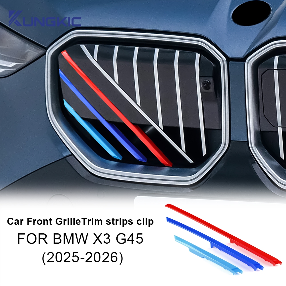 3PCS แถบตัดกระจังหน้าสําหรับ BMW X3 G45 2025 2026 คลิปตาราง Trim Motorsport อุปกรณ์เสริม