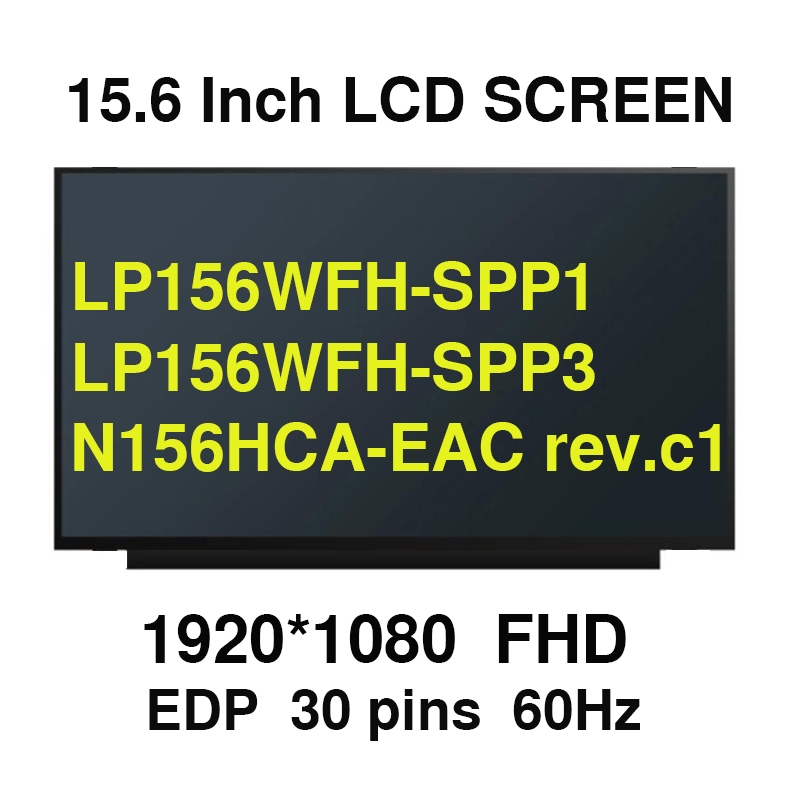 15.6 นิ้ว Lenovo IDEAPAD 3 15ITL6 แล็ปท็อปหน้าจอ LCD สําหรับ IPS หน้าจอ LCD Modle N156HCA-EAC rev.c1