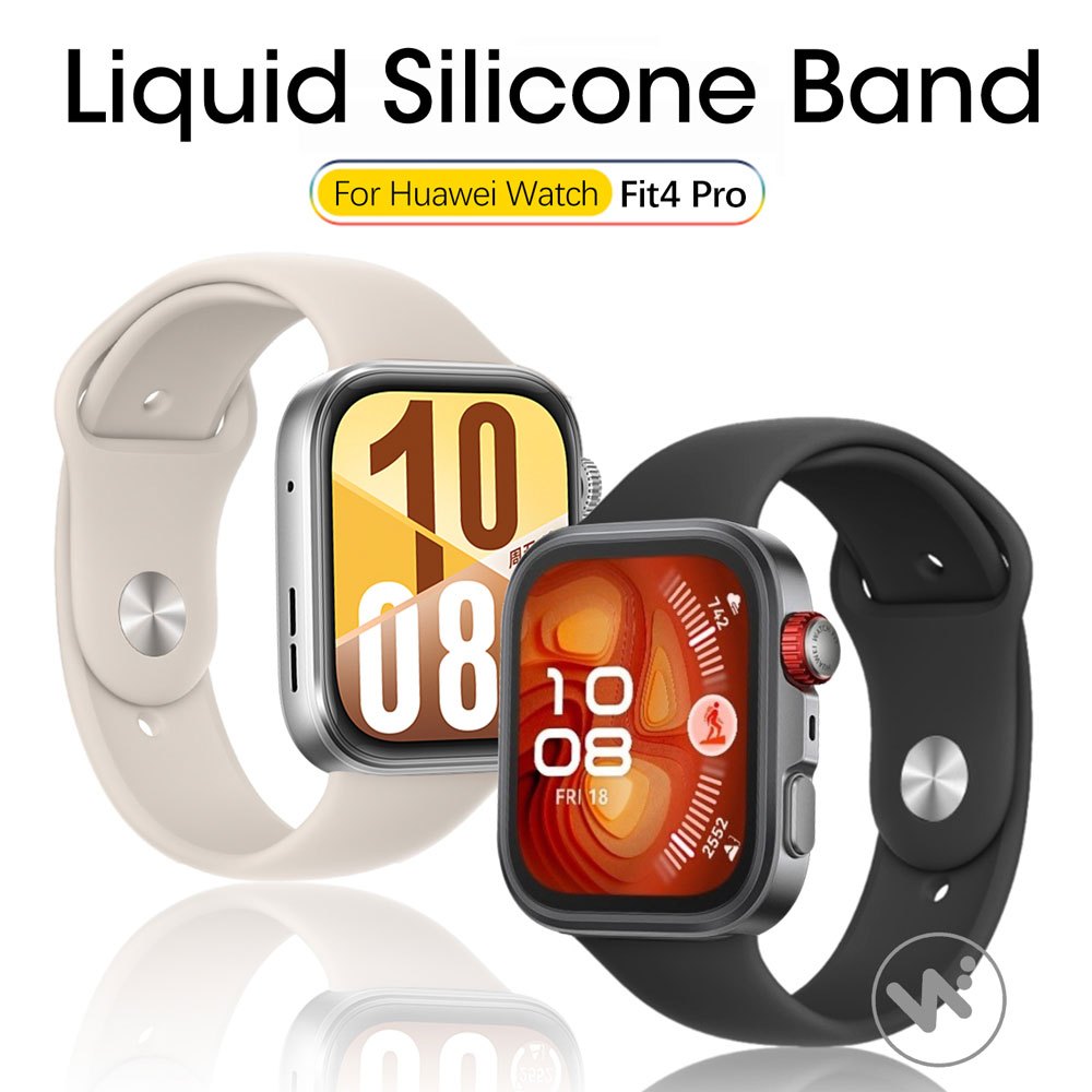 สายรัดซิลิโคนเหลวสําหรับ Huawei Watch Fit 5 Pro Fit 4 Watchband กันน้ํากีฬาซิลิโคนสําหรับ Huawei Fit5 Fit4 Fit3 เปลี่ยนอุปกรณ์เสริม