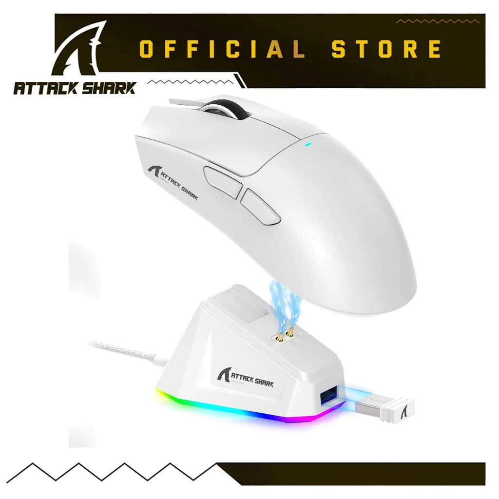 ATTACK SHARK X11 RGB เมาส์เกมมิ่งไร้สาย PAW3311 น้ําหนักเบา คีย์บอร์ด3 โหมด 2.4G/บลูทูธ/มีสาย