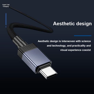 hoco. X118 จอแสดงผลหน้าจอสายชาร์จข้อมูล 60W/27W/90W Super Fast Charge อลูมิเนียมวัสดุหัวชาร์จทนทาน