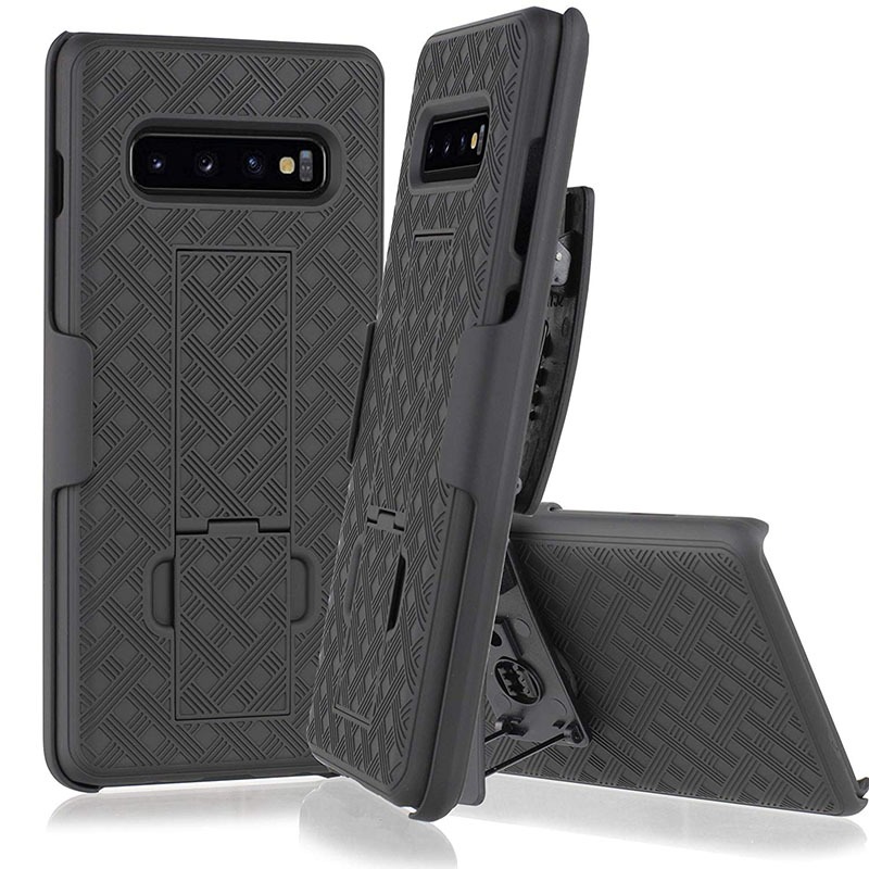 สําหรับ Samsung S10 Plus S9 หมายเหตุ 9 10 เข็มขัดคลิป Holster หมุนทนทาน Kickstand Case Cover