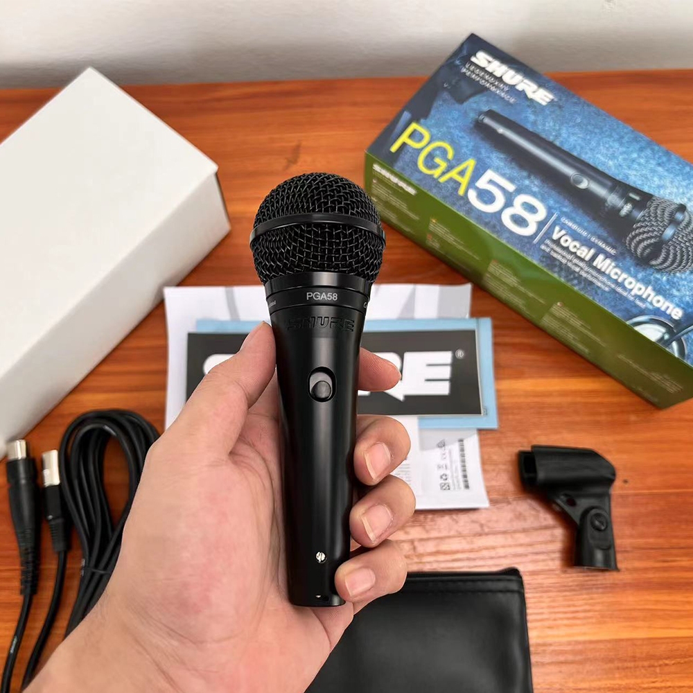 SHURE PGA58 Vocal Dynamic Microphone สําหรับร้องเพลงคาราโอเกะ พร้อมสาย XLR