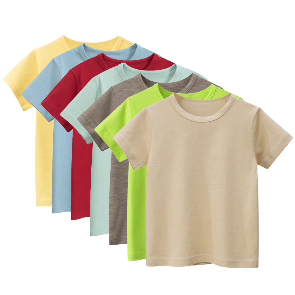 เสื้อเชิ้ตแขนสั้นเด็กชาย ผ้าฝ้าย 100% ฤดูร้อน