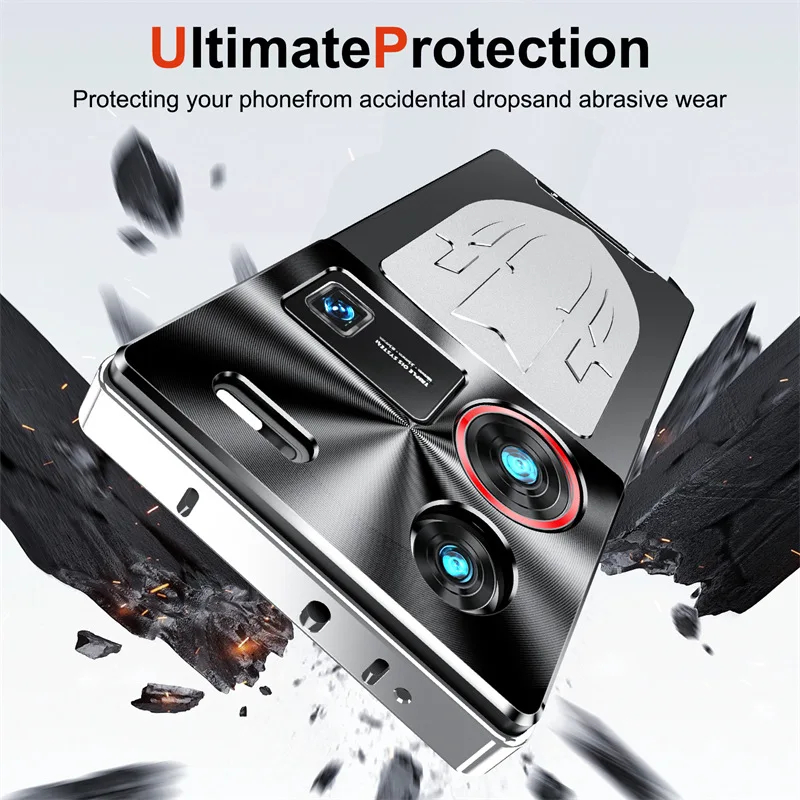 อลูมิเนียมกันชนสําหรับ ZTE Nubia Z60 Ultra Leading Cooling กรอบโลหะ Matte Hard Casing สําหรับ Nubia 