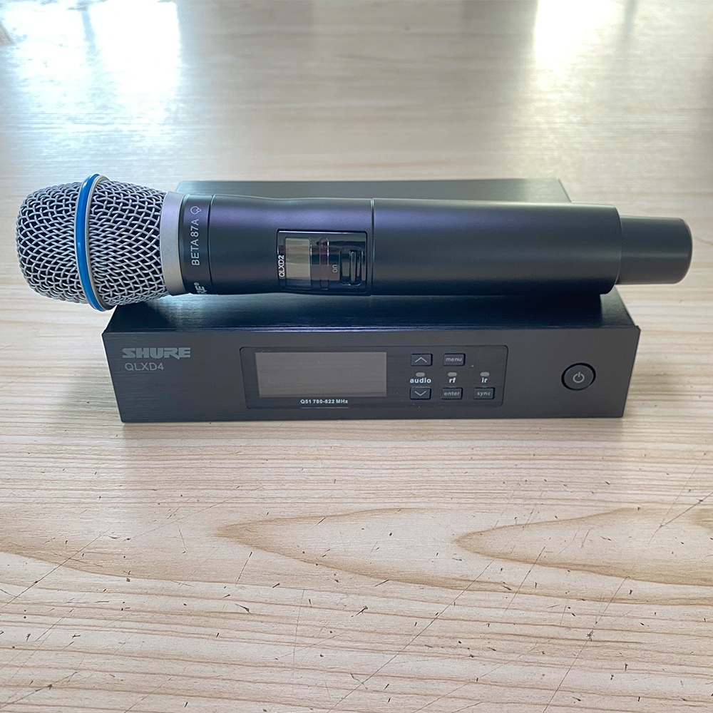 Shure QLXD4 QLXD24 คุณภาพสูง Professional UHF ระบบไมโครโฟนไร้สาย BETA87A ไมโครโฟนมือถือ,สําหรับเวทีค