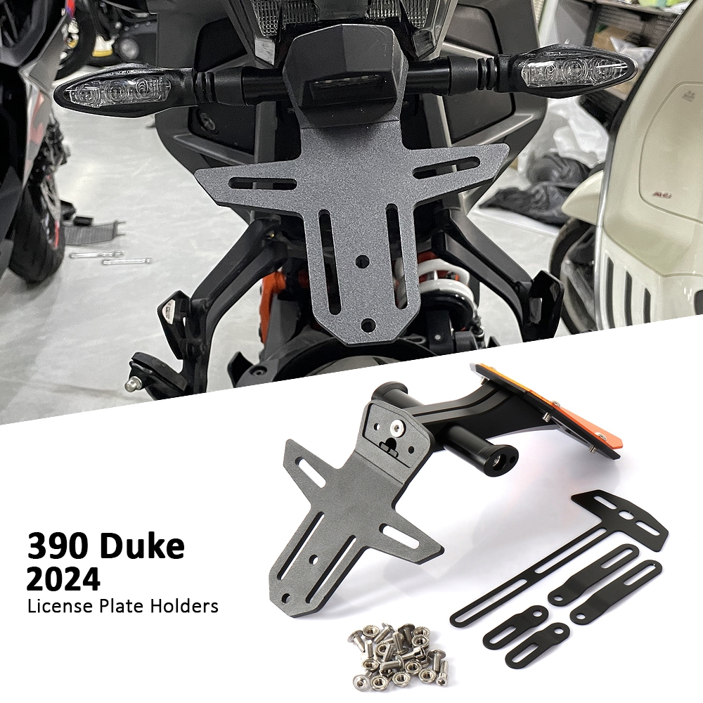อุปกรณ์เสริมใหม่ Tail Mount กรอบโลหะรถจักรยานยนต์ด้านหลังใบอนุญาตสําหรับ KTM DUKE 390 DUEK 390 390Du