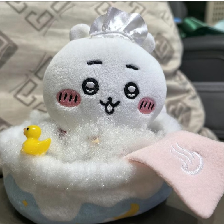 ตุ๊กตาอ่างอาบน้ํา 10 ซม. ตุ๊กตาตกแต่งบ้าน Self-Laughing หมี Jiyi ตุ๊กตาผ้าฝ้ายแต่งตัวอุปกรณ์เสริมตุ๊กตา Nest - รูปที่ 4