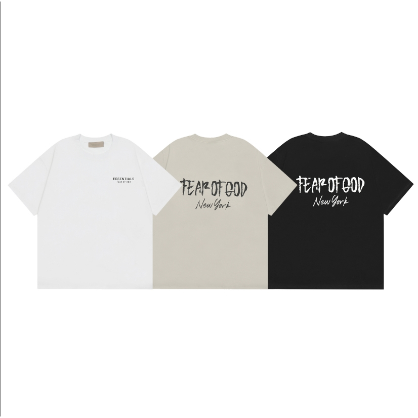เสื้อยืด High Street ESSENTIALS FEAR OF GOD คอกลมแขนสั้นทรงหลวม