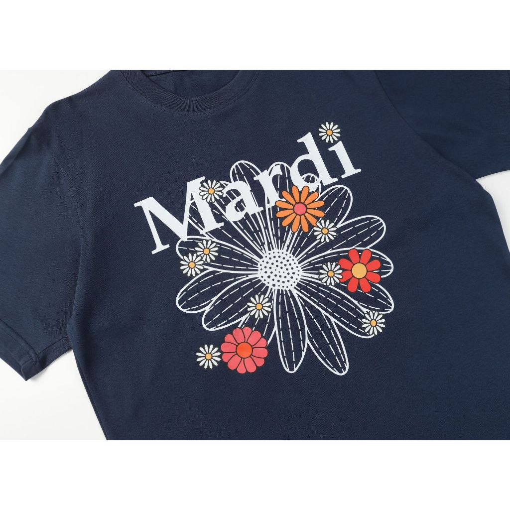 Mardi Mercredi เด็ก Tee 90-150 ซม. Daisy Multi-Floral พิมพ์ผ้าฝ้าย 100% สไตล์ Unisex เกาหลี Designer สไตล์เด็กเสื้อยืดแขนสั้น ราคา ถูกที่สุด ดีลบีเคเค แกลเลอรีภาพที่ 9