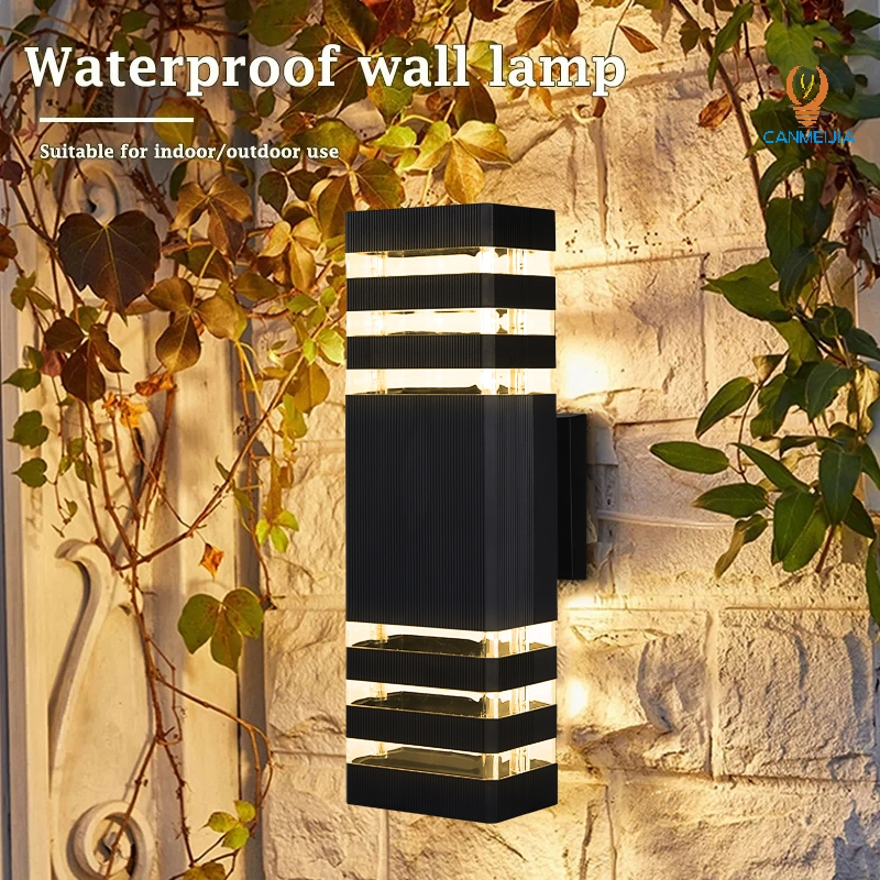 E27 ไฟติดผนัง กลางแจ้ง led ไฟผนัง IP65 กันน้ำ มี 2 หลอดไฟฟรี โคมไฟภายนอก ไฟตกแต่งสวน ไฟทางเดิน ไฟหน้าบ้าน ไฟกิ่ง - รูปที่ 4