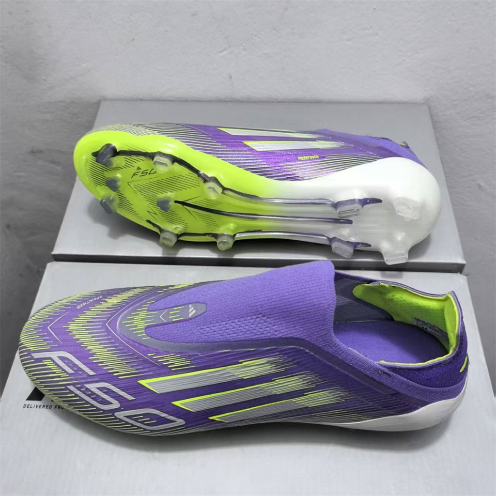 รองเท้าฟุตบอล F50 Elite Yamal FG Laceless สำหรับผู้ชาย ออกแบบมาเพื่อกันลื่น และทนทาน F-25144