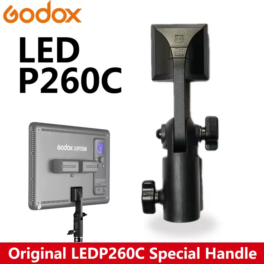 Godox LED P260C ที่จับเติมแสงปรับปรุงการถ่ายภาพของคุณด้วยความยืดหยุ่นและการวางการจัดส่งที่จับควบคุม ABS