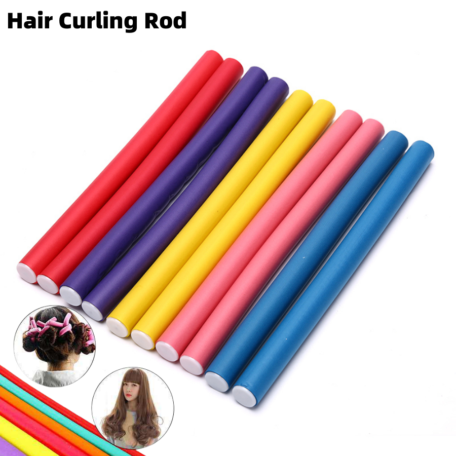 Ost 10 ชิ้นดัดผมยืดหยุ่นดัดผมโฟมนุ่ม Curls Twist Curls N