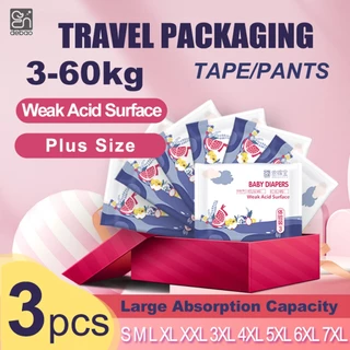 Endbao Trial Pack ผ้าอ้อมผลไม้ Series 3 ชิ้น S-7XL ขนาดสําหรับชุดทารกแรกเกิด 2-60 กก.