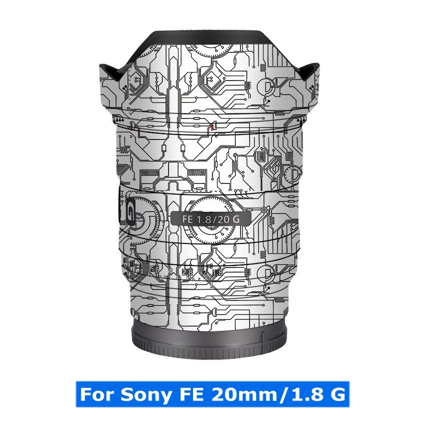 สําหรับ Sony FE 20 มม.F1.8 G Decal ผิวกล้องเลนส์สติกเกอร์ไวนิล Wrap Anti-Scratch ฟิล์ม FE20 F1.8G SE
