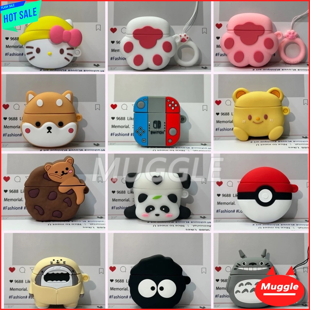 OPPO Enco Buds 3 เกราะป้องกันเคสซิลิโคนอ่อนนุ่มฝาครอบหูฟังการ์ตูนน่ารัก OPPO Enco Buds 3 ฝาครอบเคส  