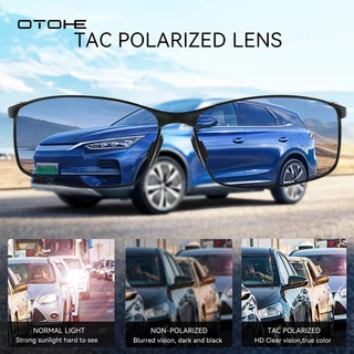 OTOHE ผู้ชายแว่นตากันแดดโพลาไรซ์ Unisex แฟชั่นแว่นตากันแดด Retro ขับรถ UV400 Clean Vision แว่นตากันแดด