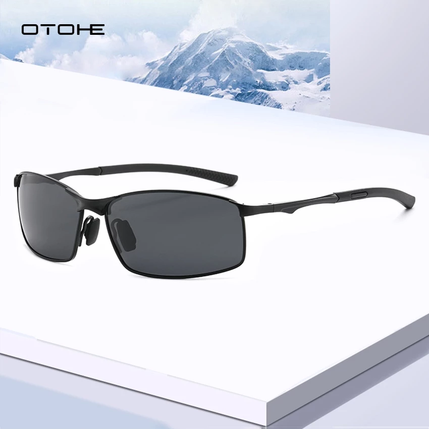 OTOHE ผู้ชายแว่นตากันแดดโพลาไรซ์ Unisex แฟชั่นแว่นตากันแดด Retro ขับรถ UV400 Clean Vision แว่นตากันแดด
