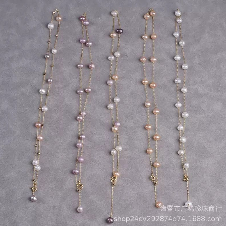 ขายส่ง Simple Sky Star Pearl สร้อยคอมุกน้ําจืดสําหรับผู้หญิง