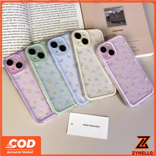 กรณีสําหรับOPPO A6X A6 A5X A6 PRO A5i A5 5G A3 A3X A5 PRO A3 PRO A38 A79 A58 A18 A57 2022 A17 A95 Simple Jellyสีโปร่งใสTPUโทรศัพท์มือถือกรณีดอกไม้กันกระแทกกรณีดอกไม้โปร่งใสกันกระแทกTPUเคสโทรศัพท์โปร่งใส