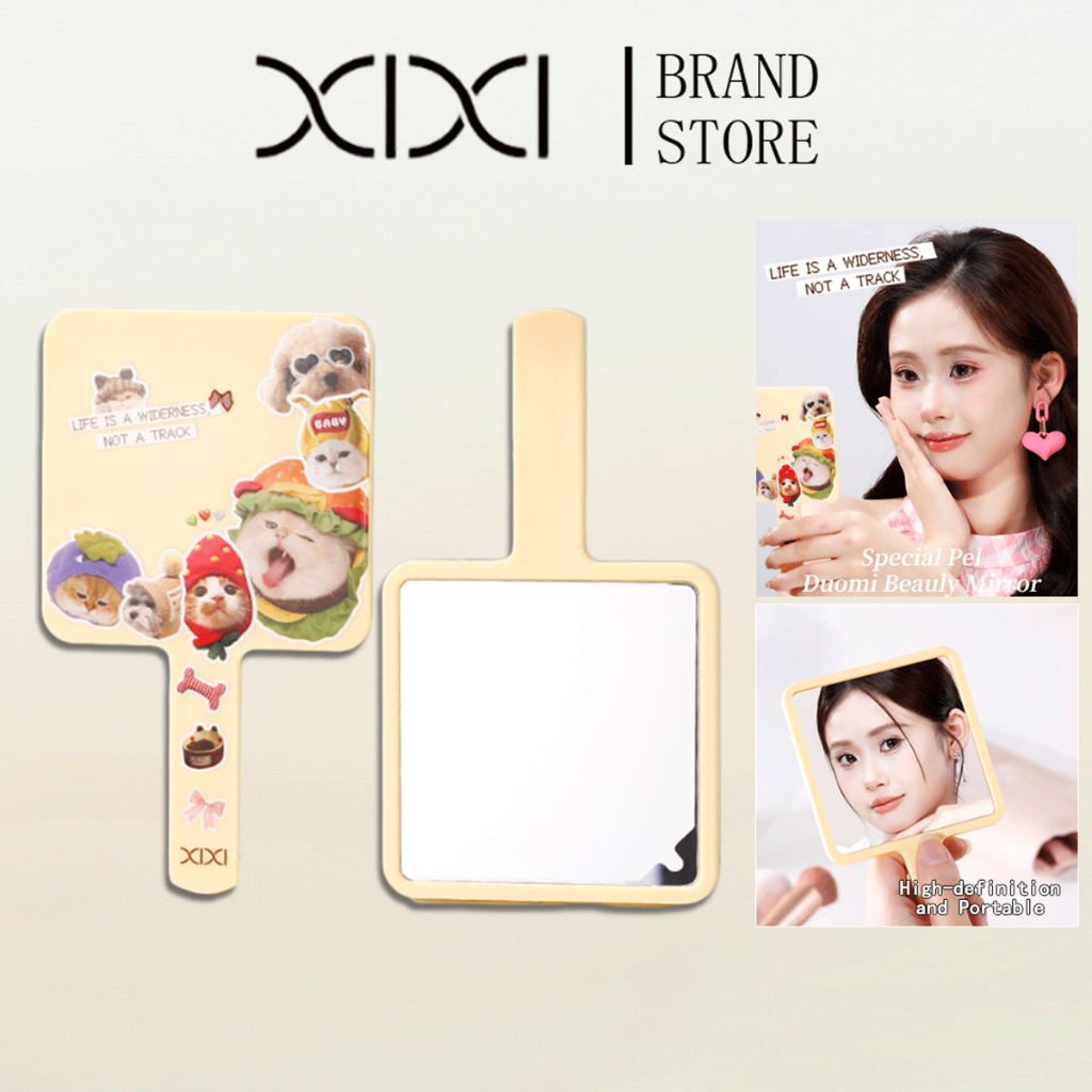 XIXI 1PCS กระจกแต่งหน้าขนาดเล็ก - ด้านเดียวความละเอียดสูงมือถือแบบพกพาเครื่องสําอางกระจกเครื่องมือแต่งหน้า GJ-169