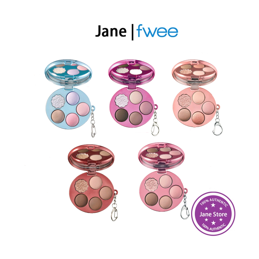 [fwee] พาเลทอายแชโดว์พกพา 5 สี - Summer Edition / 6.6g
