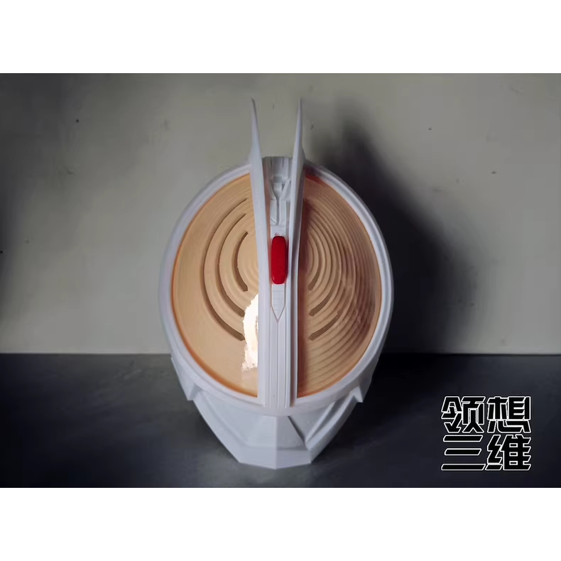 หมวกกันน็อคหน้ากากพิมพ์ Kamen Rider 555 Fiz FDM (ไม่มีแม่พิมพ์สีขาวสี)