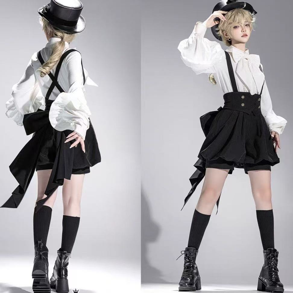 ญี่ปุ่นย้อนยุคสง่างามน่ารักชุดlolita กางเกงขาสั้นและเสื้อสำหรับเจ้าชาย