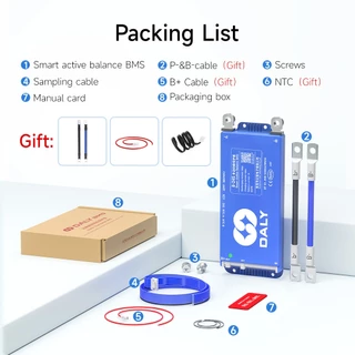(การจัดส่งในกรุงเทพฯ)DALY สมาร์ท BMS ในตัวบลูทูธ Active Balancer 4s 12v 7s 8s 24v 14s 15s 16s 48v 20s 24s 72v 40A 60A 80A 100A 150A 200A UART RS485V LTO 3.2V สําหรับ Lipo