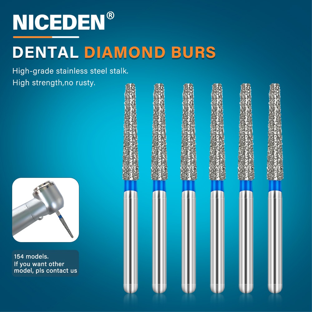 Niceden ชุดดอกสว ่ านทันตกรรมมือถือเส ้ นผ ่ านศูนย ์ กลาง 1.6 มม . คุณภาพสูงโดยเฉพาะ 10 ชิ ้ น