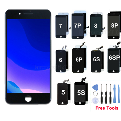 สําหรับโทรศัพท์ 5S/6/6S ประกอบหน้าจอ 7/7P/8/8Plus/X/XR/XS/XSmax จอแสดงผล Touch ขายส่ง LCD