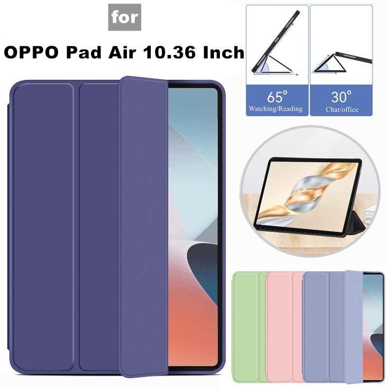for OPPO Pad Air 10.36 Inch 2022 Tablet Case Smart Flip Leather Trifold Soft Back Holder Tablet Shoc