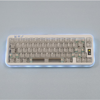 Aifei Foggy ปุ่มกดสีขาวโปร่งใส RGB matte 122 ชุดกุญแจสําหรับ…