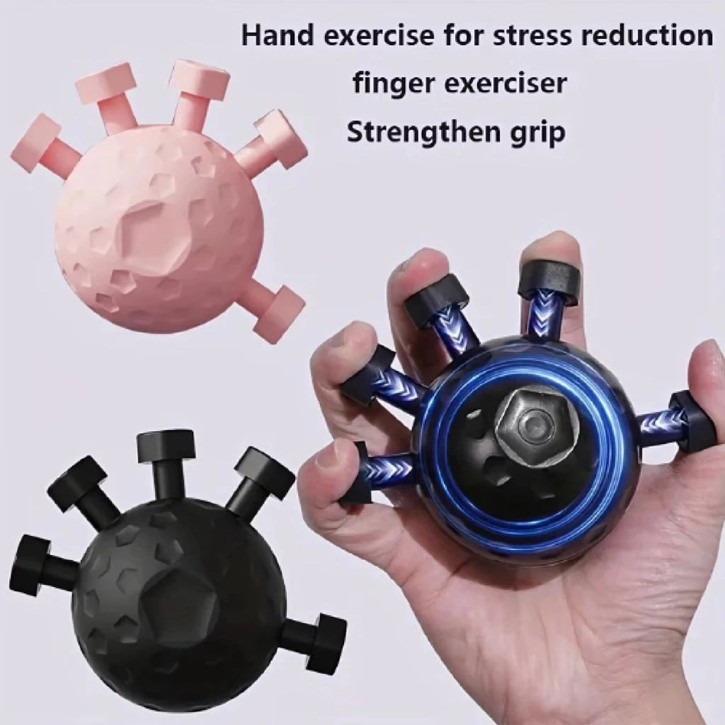 Hand Grip Strength Trainer Ball Finger Exerciser Strengthener