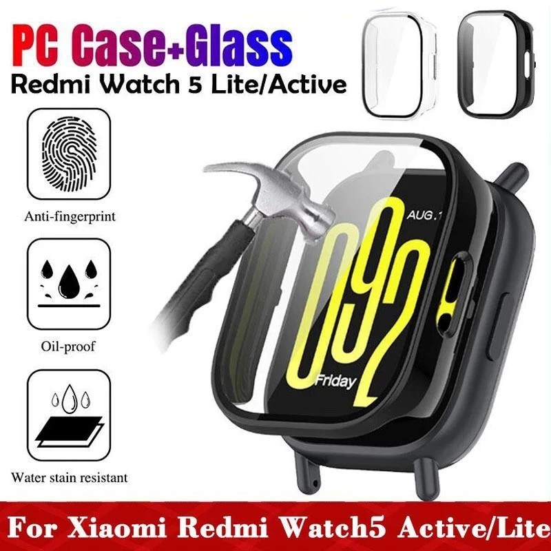 เคสกันกระแทกสําหรับ Redmi Watch 6/5/5 Lite/5 Active/4/3/3 Active TPU ฝาครอบป้องกันหน้าจอ