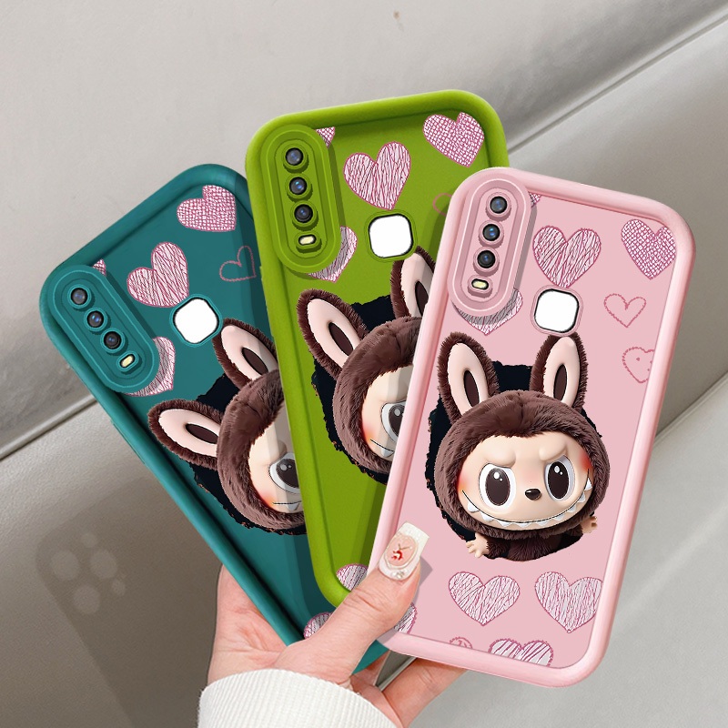 Looking สีน้ําตาล labu สําหรับ OPPO F11 A9X A57 A77 A7 A12S A5S Reno 4F 5F 7Z 8Z A79 Realme C20 C11 