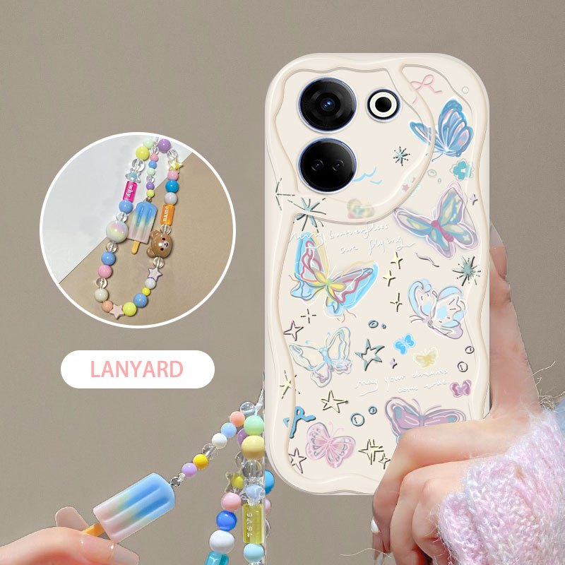 YBD เคสโทรศัพท์สําหรับ Tecno Camon 20 Pro Tecno Camon 30 Pro Ck6 Ck6n Ck7n CL6 CL6K CL7 CL8 สร้อยข้อ