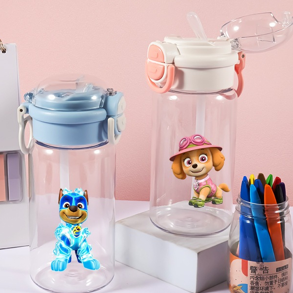 paw patrol แก้วน้ําพลาสติก เกรดอาหาร กันกระแทก ลายการ์ตูน สําหรับเด็กนักเรียน