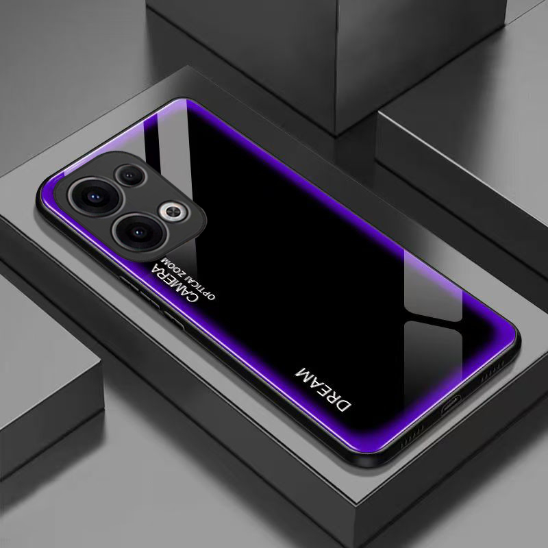 OPPO Reno13F Reno11F Reno 13 12 Reno11 5G เคส OPPO Reno 11 13 11F 12 Pro 5G โทรศัพท์ กันกระแทก กระจกนิรภัย ป้องกันกล้อง เคสโทรศัพท์ สไตล์ธุรกิจ ผู้ชาย ป้องกันการตก เคสโทรศัพท์ประกบด้วยสีตัดกัน
