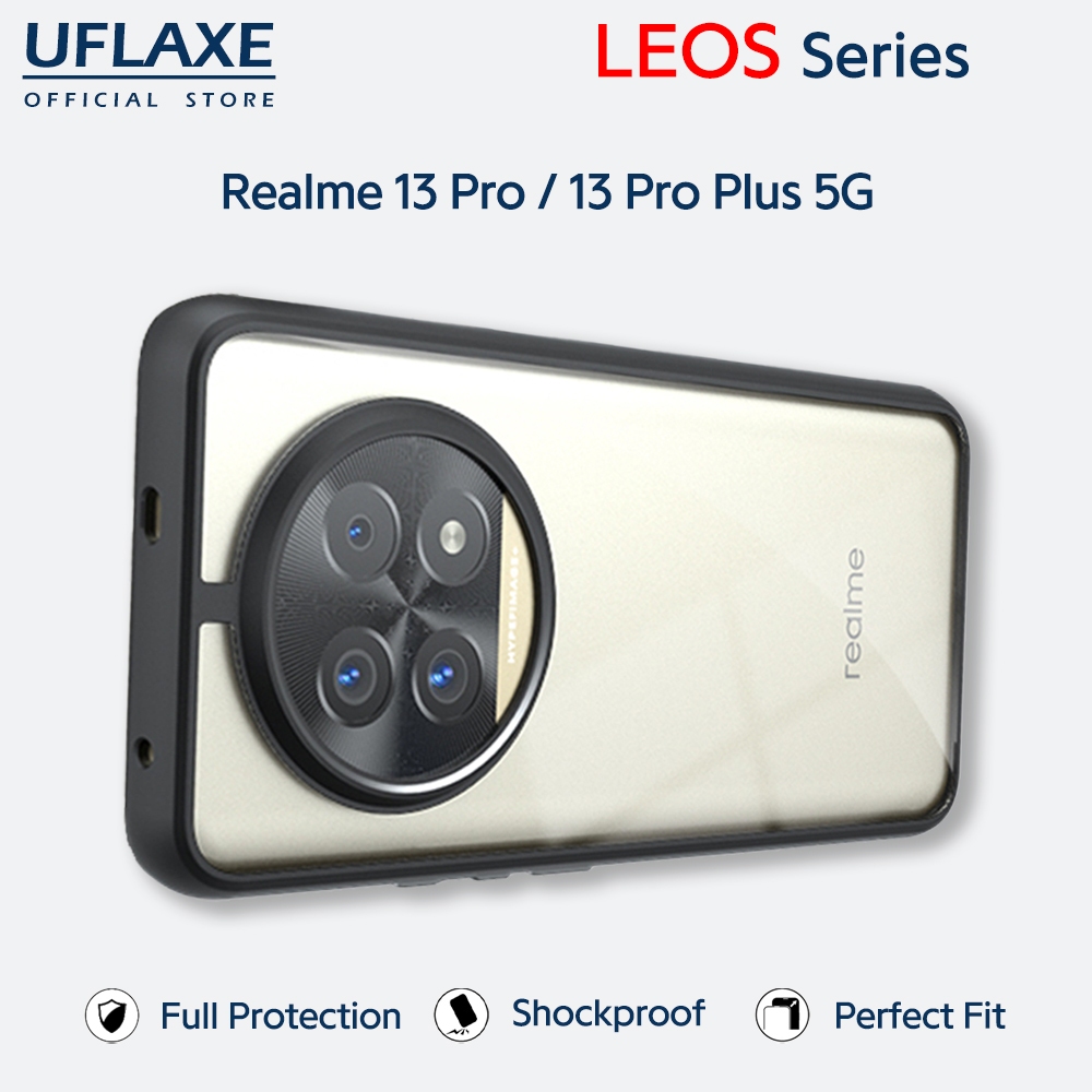 UFLAXE LEOS – เคส Realme 13 Pro / Realme 13 Pro Plus 5G – เคสแข็งกันกระแทกใสด้าน | เคสโทรศัพท์ทนทานป้องกันรอยนิ้วมือป้องกันสีเหลือง ราคา ถูกที่สุด ดีลบีเคเค