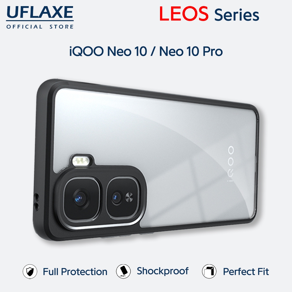 UFLAXE LEOS - เคส iQOO Neo 10 / iQOO Neo 10 Pro - เคสแข็งกันกระแทกใสด้าน | เคสโทรศัพท์ทนทานป้องกันรอ