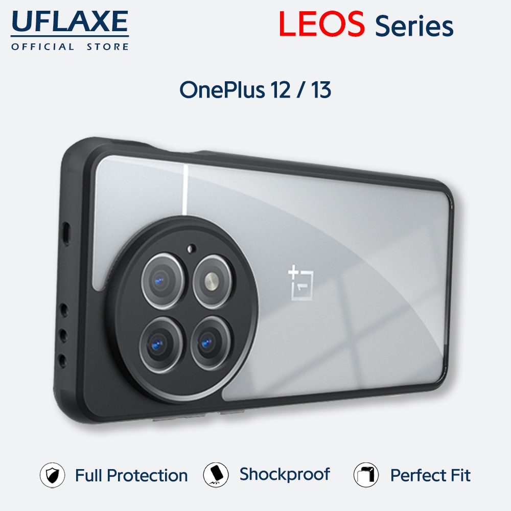 UFLAXE LEOS - เคส OnePlus 12 / OnePlus 13 - เคสแข็งกันกระแทกใสด้าน | เคสโทรศัพท์ทนทานป้องกันรอยนิ้วมือป้องกันสีเหลือง