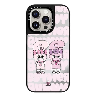 CASENEAL กระต่ายสีชมพูคุณภาพสูงกระจกเคสโทรศัพท์เหมาะสําหรับiPhone 17ProMax 17pro 17 air 16promax 16 15promax 15 14promax 13 13Promaxแฟชั่นAnti Drop Hard Case