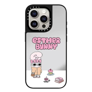 CASENEAL กระต่ายสีชมพูคุณภาพสูงกระจกเคสโทรศัพท์เหมาะสําหรับiPhone 17ProMax 17pro 17 air 16promax 16 15promax 15 14promax 13 13Promaxแฟชั่นAnti Drop Hard Case