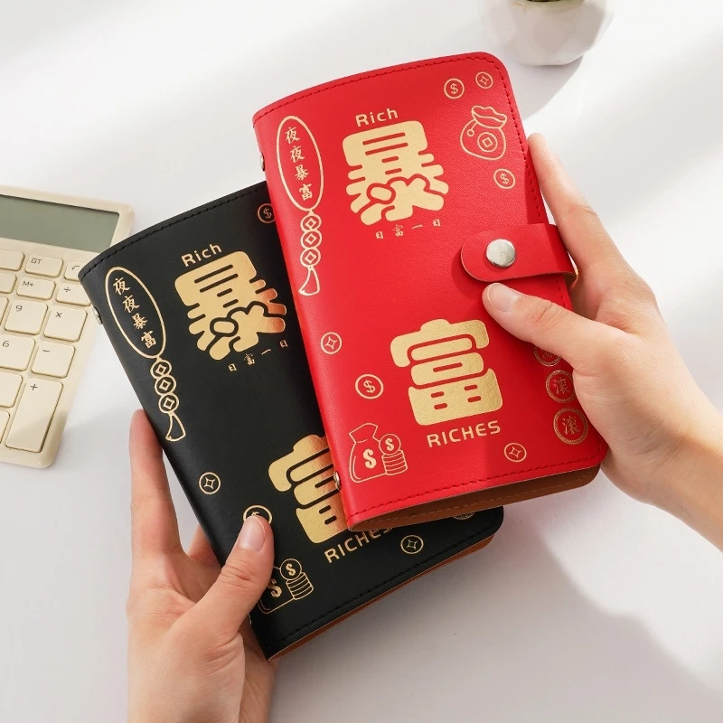 ประเทศไทย Get Rich Deposit Storage Book with Bank Paper Passbook Check Clip Multi-Function Bill Clip รุ่นพิเศษ