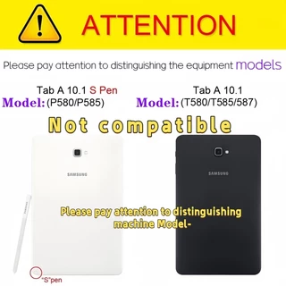 สําหรับ Samsung Galaxy Tab A (2016) พร้อม S ปากกา SM-P580 P585Y P588C แท็บเล็ตปลอก Tab A6 10.1 นิ้ว T580 T585 หนัง 360 องศาหมุนขาตั้งกันกระแทกฝาครอบป้องกัน