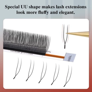 NAGARAKU Air Series 2D UU Shape Eyelash Extensions Split Tips ขนตาปลอม