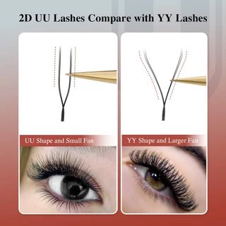 NAGARAKU Air Series 2D UU Shape Eyelash Extensions Split Tips ขนตาปลอม