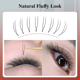 NAGARAKU Air Series 2D UU Shape Eyelash Extensions Split Tips ขนตาปลอม